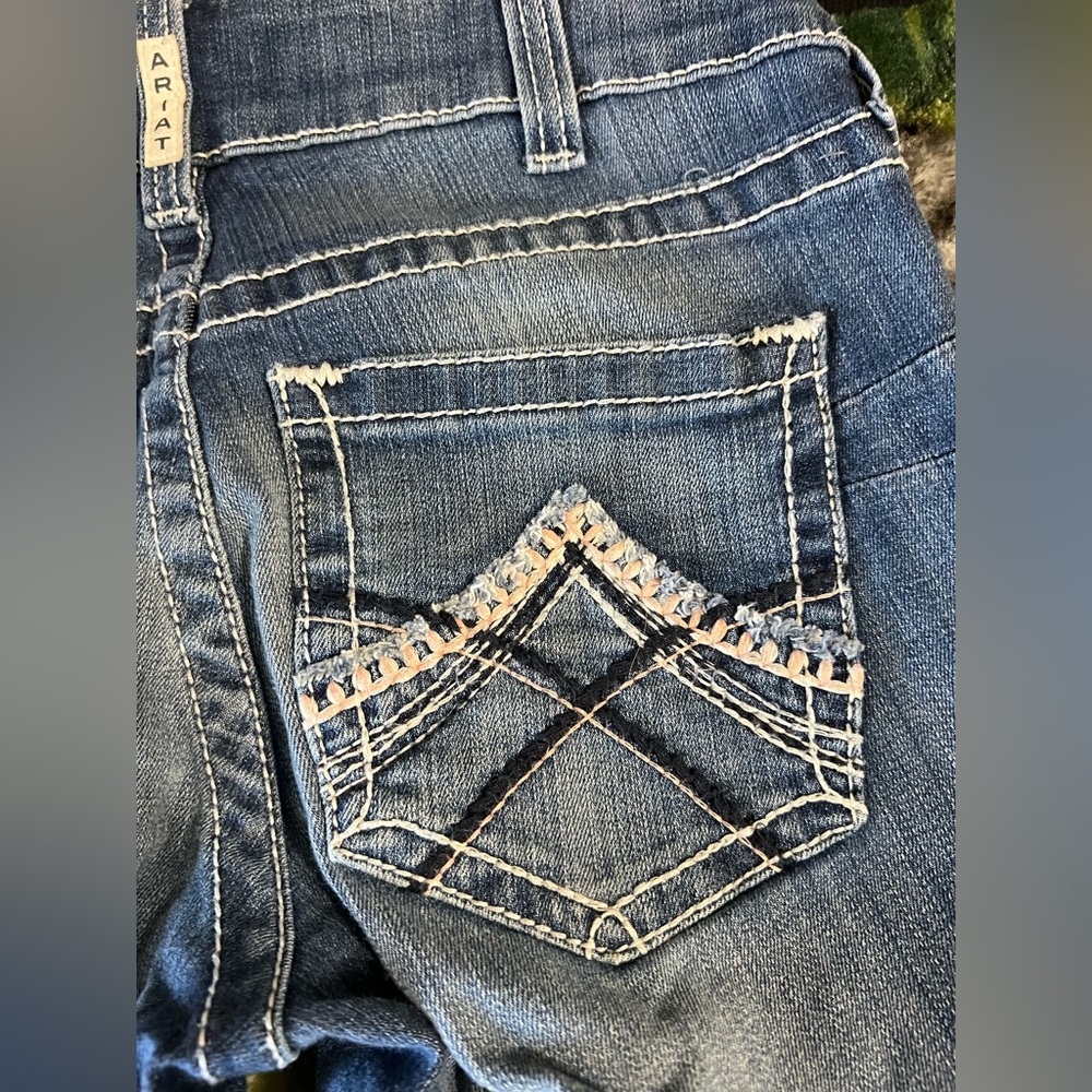 Ariat Women's Flare Blue Jeans - Picture 6 of 6